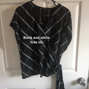 L Wrap-Front Blouse